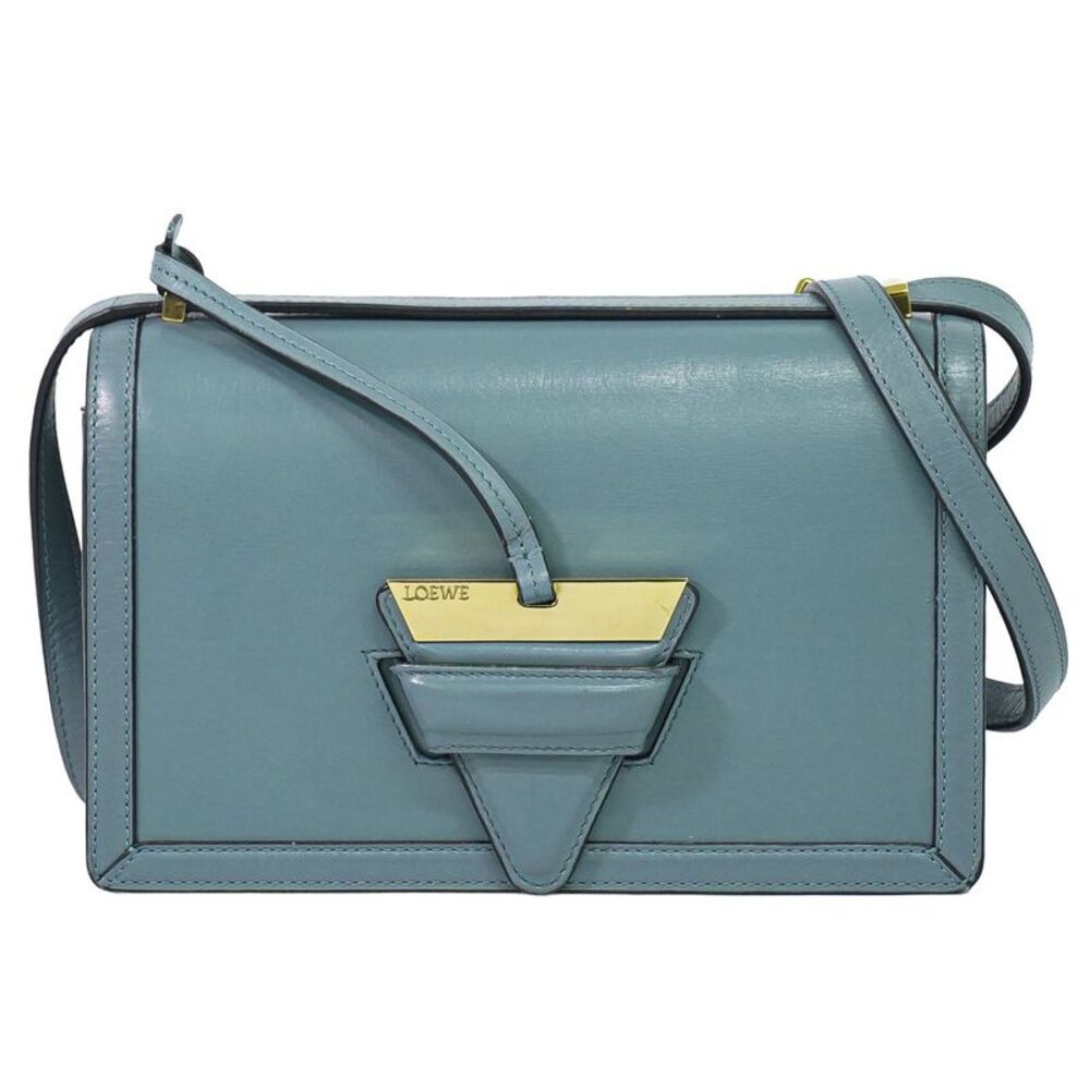 Loewe Barcelona Leather Blue Leather Shoulder Bag Bag